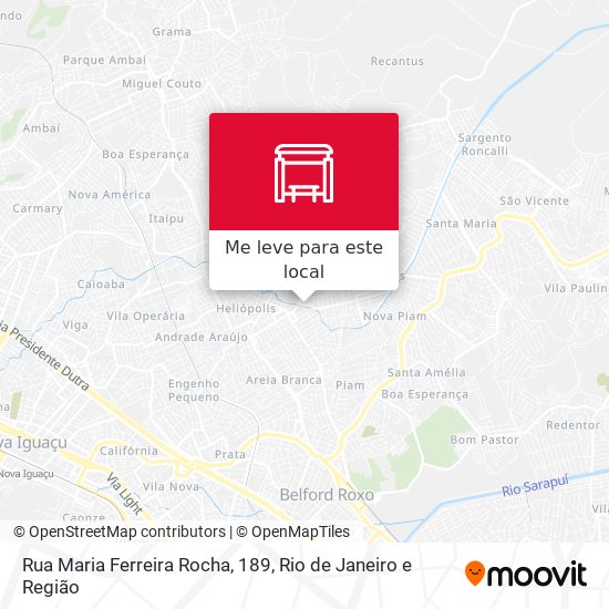 Rua Maria Ferreira Rocha, 189 mapa