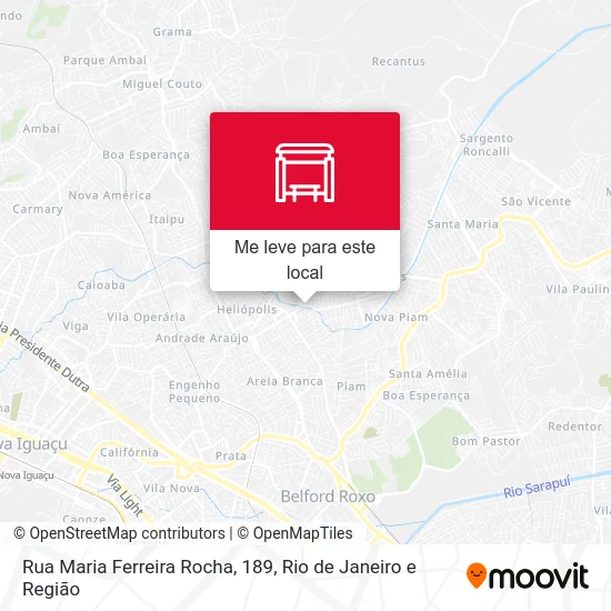 Rua Maria Ferreira Rocha, 189 mapa