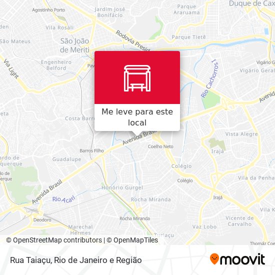 Rua Taiaçu mapa