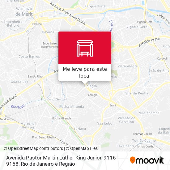 Avenida Pastor Martin Luther King Junior, 9116-9158 mapa