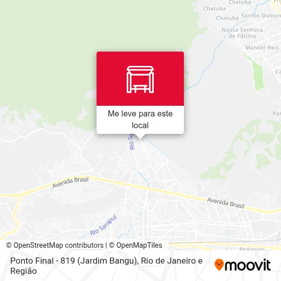Ponto Final - 819 (Jardim Bangu) mapa