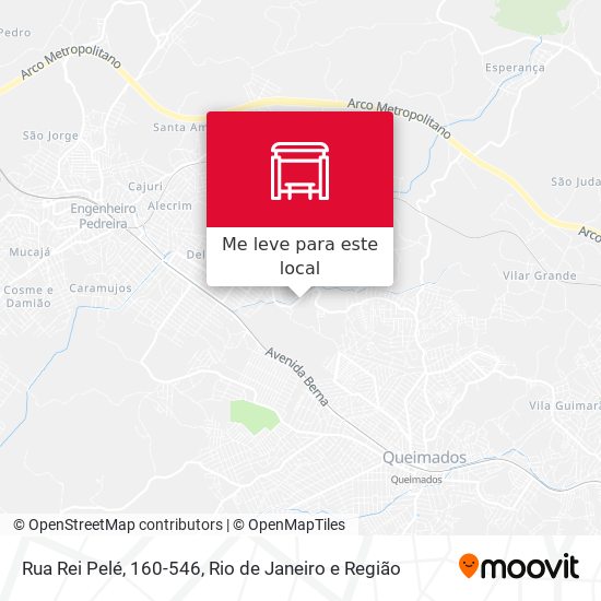 Rua Rei Pelé, 160-546 mapa