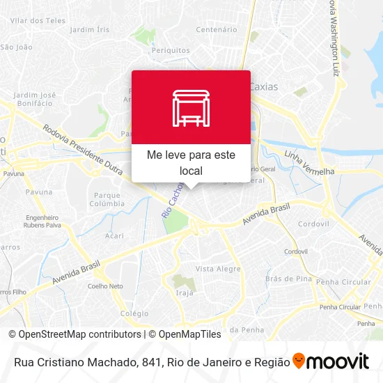 Rua Cristiano Machado, 841 mapa