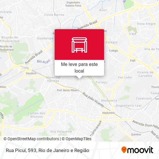 Rua Picuí, 593 mapa