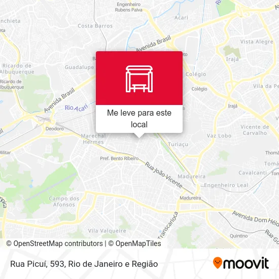 Rua Picuí, 593 mapa