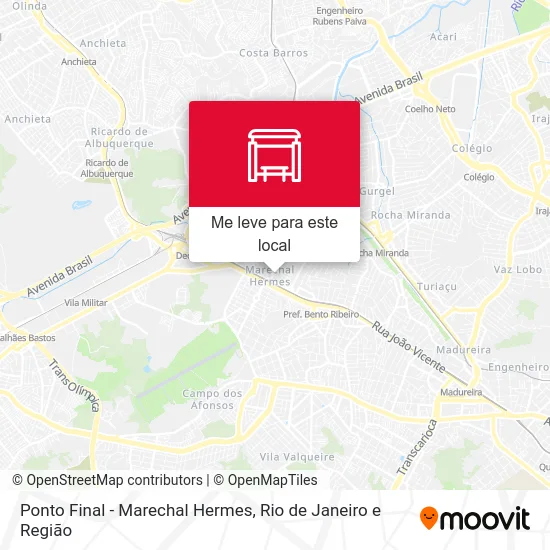 Ponto Final - Marechal Hermes mapa