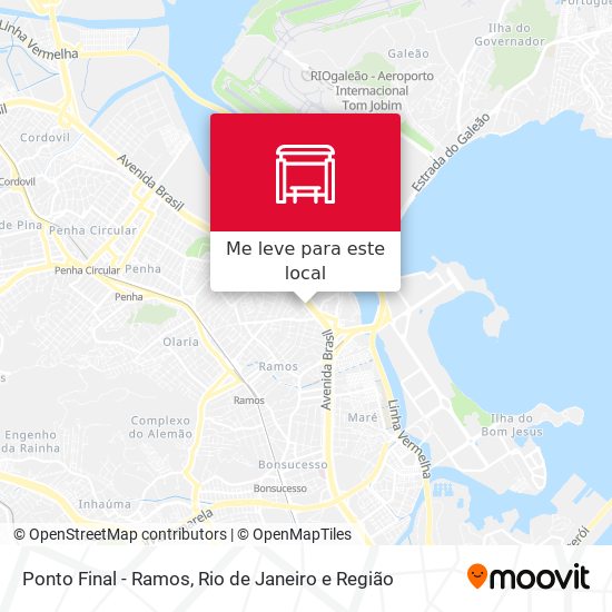 Ponto Final - Ramos mapa