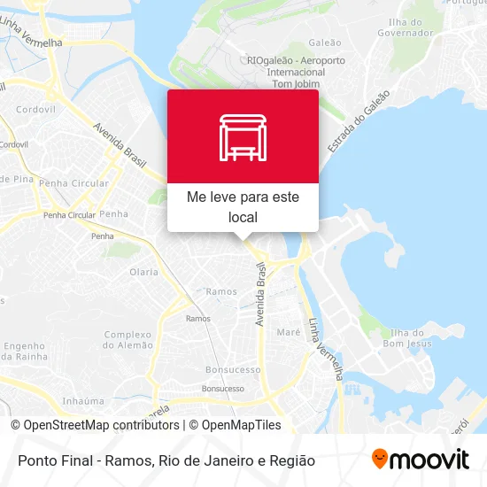 Ponto Final - Ramos mapa