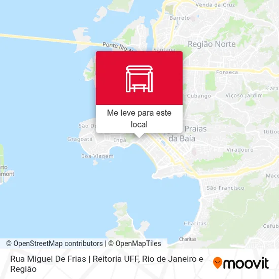 Rua Miguel De Frias | Reitoria UFF mapa