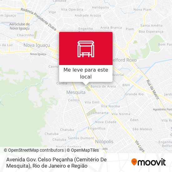 Avenida Gov. Celso Peçanha (Cemitério De Mesquita) mapa