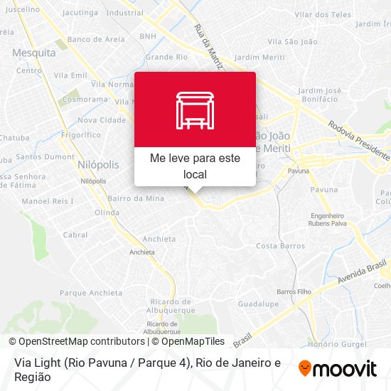 Via Light (Rio Pavuna / Parque 4) mapa