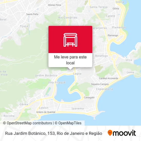 Rua Jardim Botânico, 153 mapa