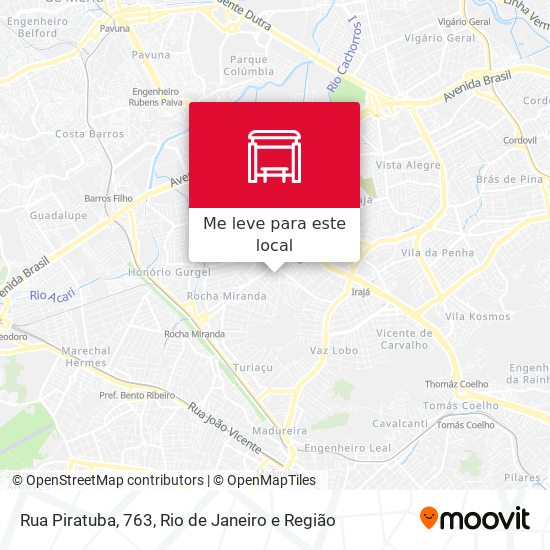 Rua Piratuba, 763 mapa