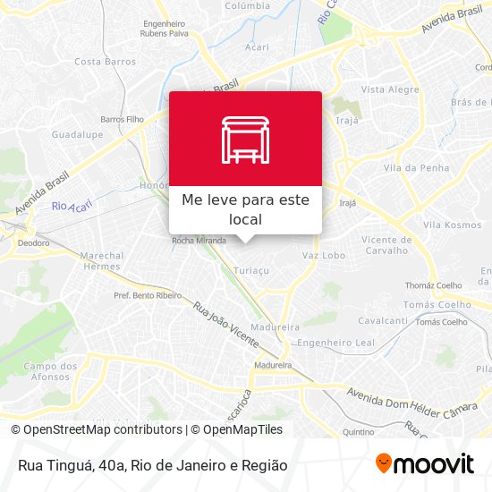 Rua Tinguá, 40a mapa