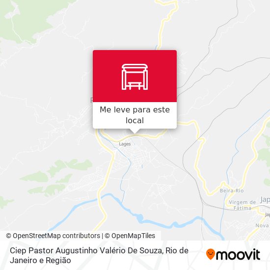 Ciep Pastor Augustinho Valério De Souza mapa