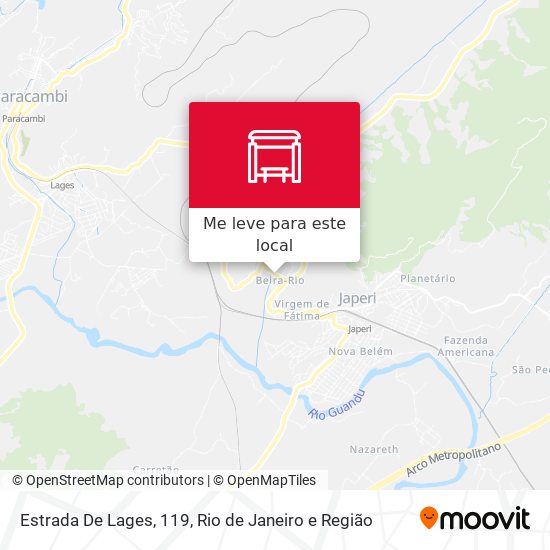 Estrada De Lages, 119 mapa