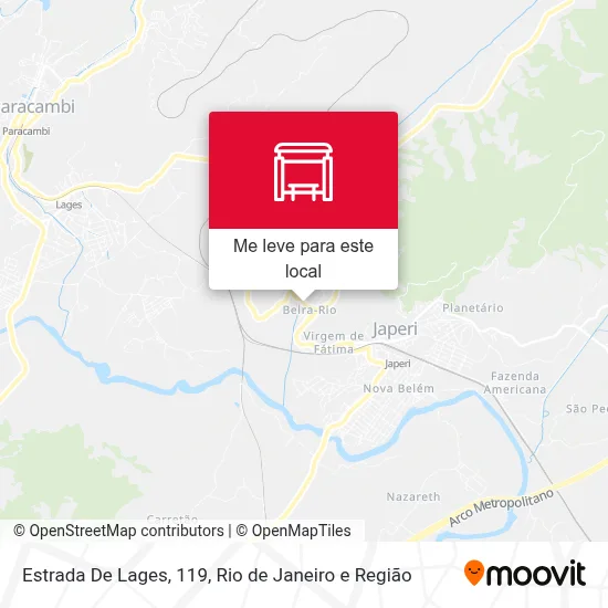 Estrada De Lages, 119 mapa