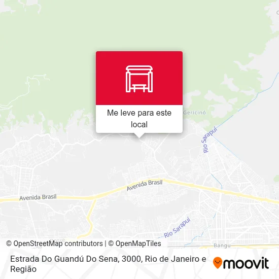 Estrada Do Guandú Do Sena, 3000 mapa