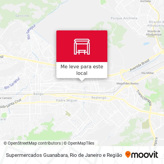Supermercados Guanabara mapa