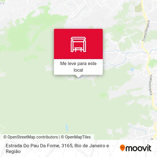 Estrada Do Pau Da Fome, 3165 mapa