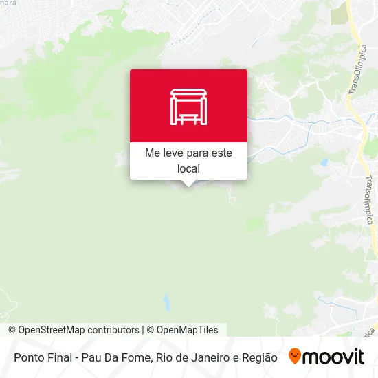 Ponto Final - Pau Da Fome mapa