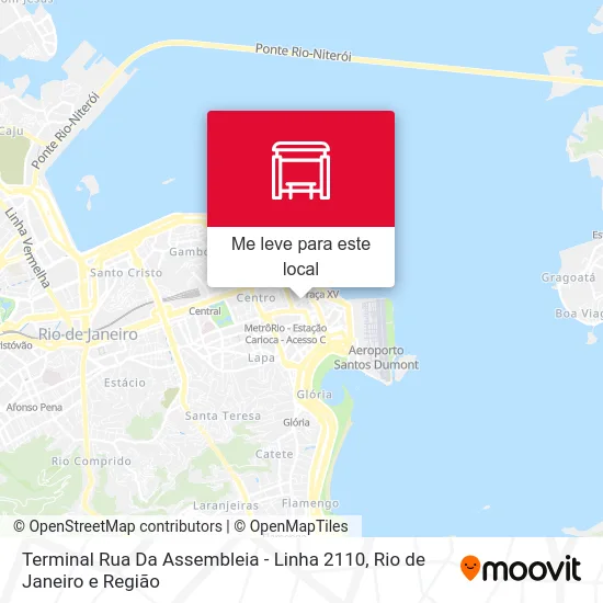 Terminal Rua Da Assembleia - Linha 2110 mapa