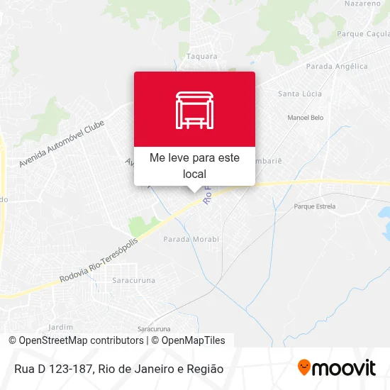 Rua D 123-187 mapa