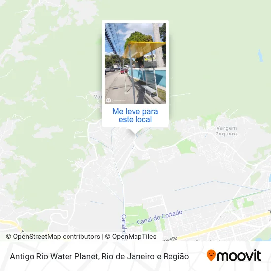 Antigo Rio Water Planet mapa