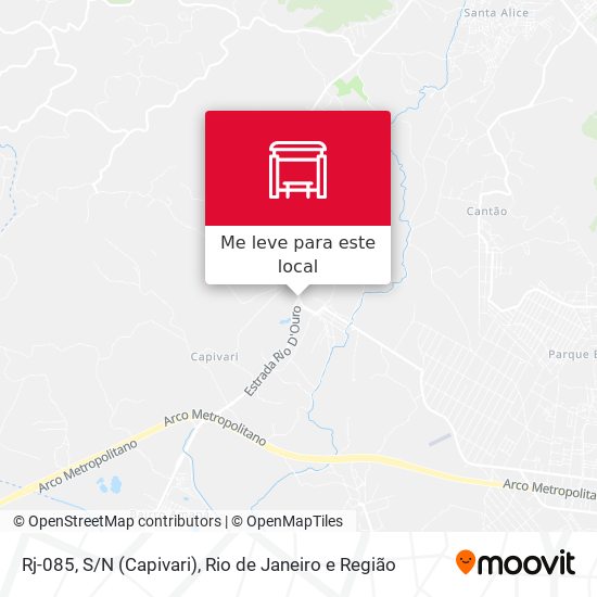 Rj-085, S/N (Capivari) mapa