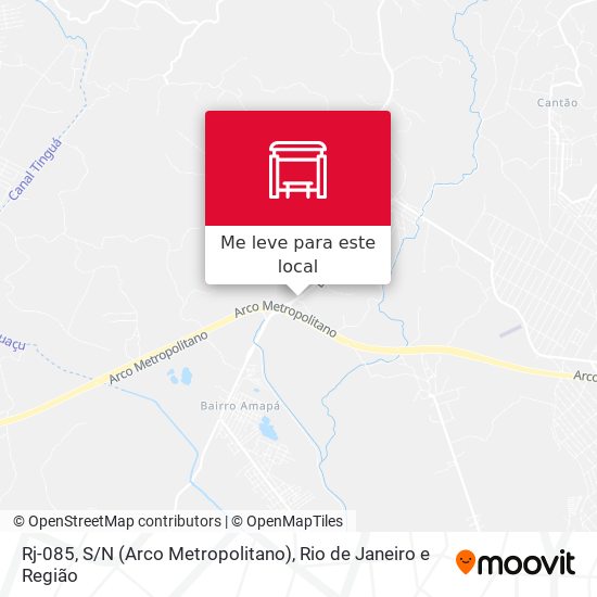 Rj-085, S / N (Arco Metropolitano) mapa