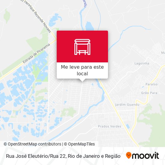 Rua José Eleutério/Rua 22 mapa