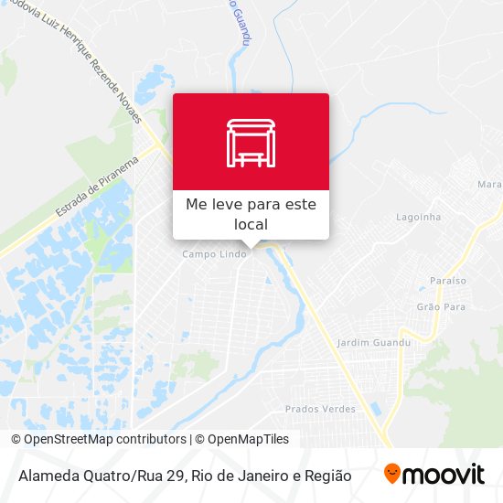 Alameda Quatro/Rua 29 mapa