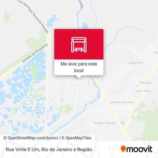 Rua Vinte E Um mapa