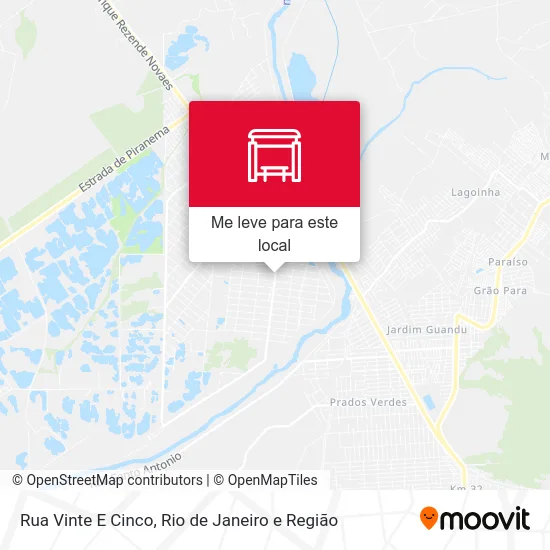 Rua Vinte E Cinco mapa