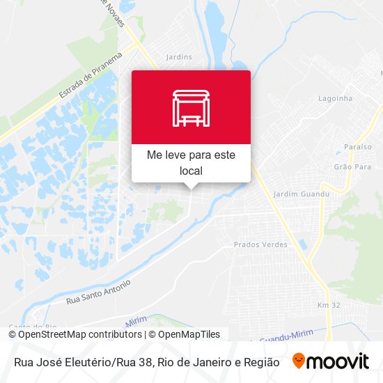 Rua José Eleutério/Rua 38 mapa