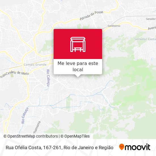 Rua Ofélia Costa, 167-261 mapa