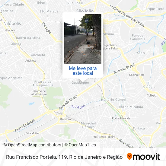 Rua Francisco Portela, 119 mapa