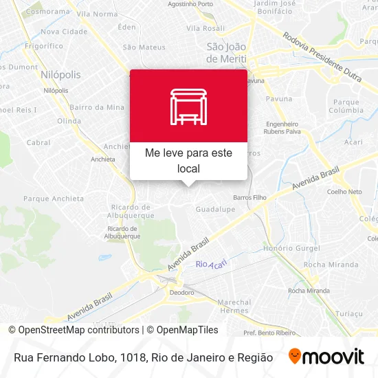 Rua Fernando Lobo, 1018 mapa
