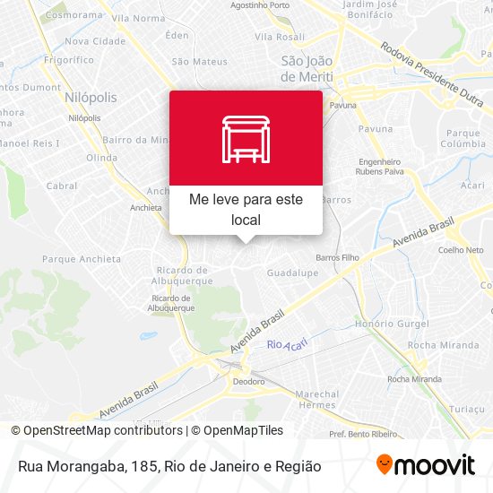 Rua Morangaba, 185 mapa