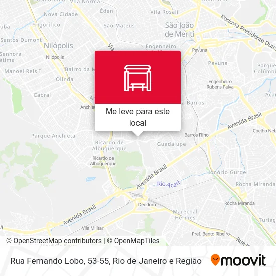 Rua Fernando Lobo, 53-55 mapa