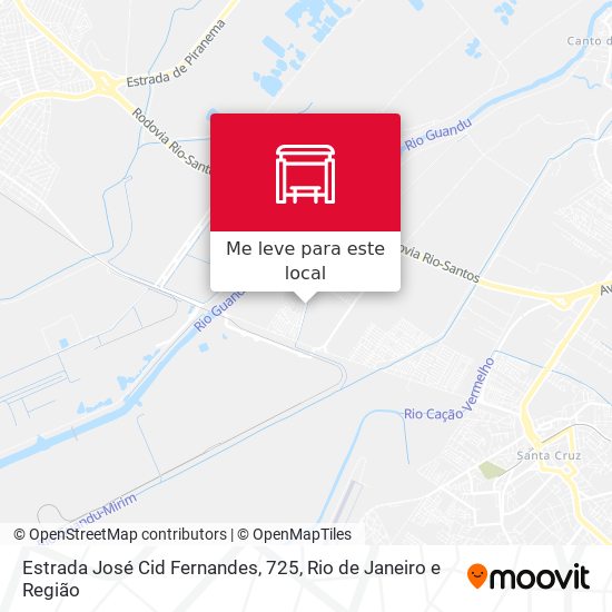 Estrada José Cid Fernandes, 725 mapa