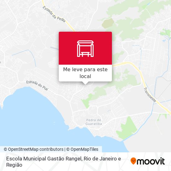 Escola Municipal Gastão Rangel mapa