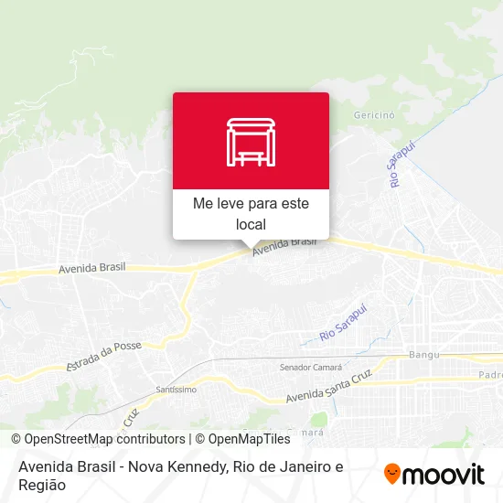 Avenida Brasil - Nova Kennedy mapa