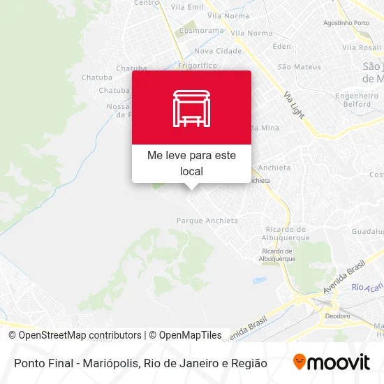 Ponto Final - Mariópolis mapa