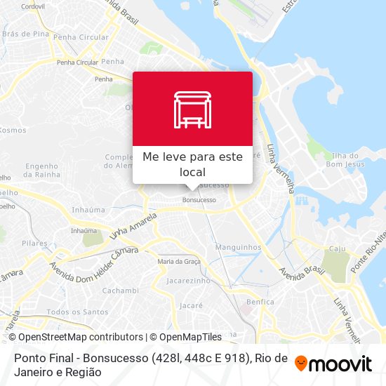 Ponto Final - Bonsucesso (428l, 448c E 918) mapa