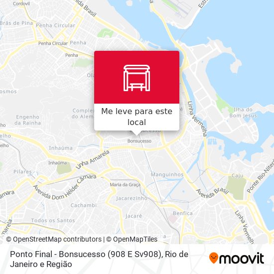 Ponto Final - Bonsucesso (908 E Sv908) mapa