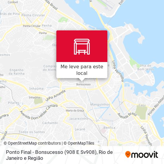 Ponto Final - Bonsucesso (908 E Sv908) mapa