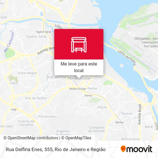 Rua Delfina Enes, 555 mapa