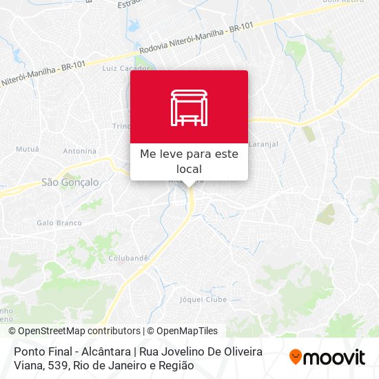 Ponto Final - Alcântara | Rua Jovelino De Oliveira Viana, 539 mapa