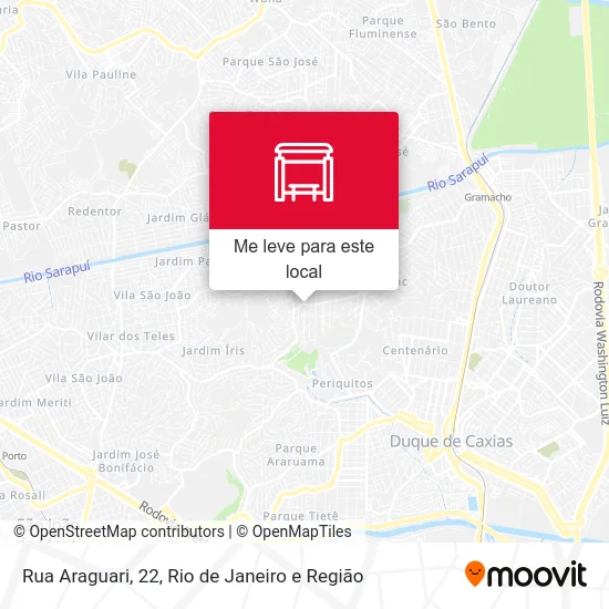 Rua Araguari, 22 mapa